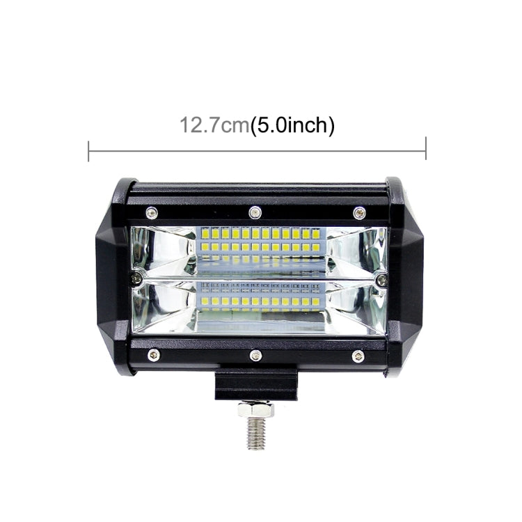 5 inch 18W 24 LED Waterproof IP67 Two Bar Modified Off-road Lights Spotlight Light Car Work Lights, DC 9-48V(White Light) - Work Lights by PMC TechLife | Online Shopping South Africa | PMC TechLife | Buy Now Pay Later Mobicred
