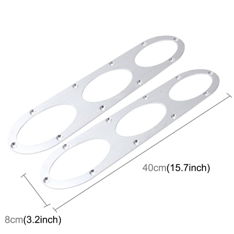 2 PCS Anti-collision Protection Decorative Bar Behind The Siege Car Decoration(Silver) - Trunk & Bumper Accessories by PMC TechLife | Online Shopping South Africa | PMC TechLife | Buy Now Pay Later Mobicred