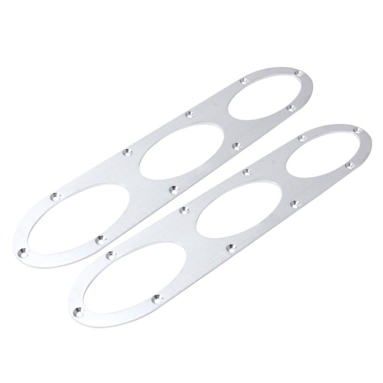 2 PCS Anti-collision Protection Decorative Bar Behind The Siege Car Decoration(Silver) - Trunk & Bumper Accessories by PMC TechLife | Online Shopping South Africa | PMC TechLife | Buy Now Pay Later Mobicred