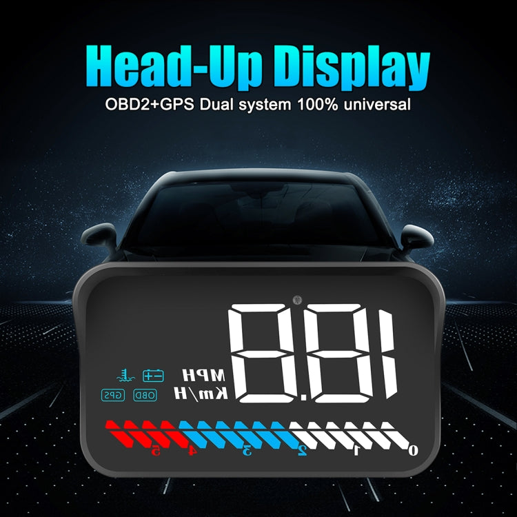 M7 3.5 inch Universal Car OBD2 + GPS HUD Vehicle-mounted Head Up Display Fuel Consumption - Head Up Display System by PMC TechLife | Online Shopping South Africa | PMC TechLife | Buy Now Pay Later Mobicred