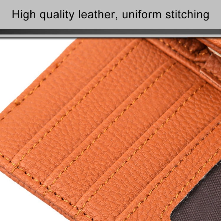 DERANFU 3 In 1 Lichee Texture Multi-function Car Hang Type Leather Towel Box with Card Slot & CD Slot(Beige) - Tissue Boxes by PMC Jewellery | Online Shopping South Africa | PMC Jewellery | Buy Now Pay Later Mobicred
