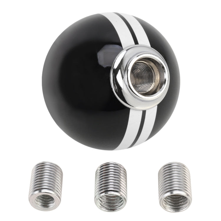Universal Vehicle Ball Shape Modified Resin Shifter Manual 5-Speed Gear Shift Knob(Black White) - Shift Knob by PMC TechLife | Online Shopping South Africa | PMC TechLife | Buy Now Pay Later Mobicred