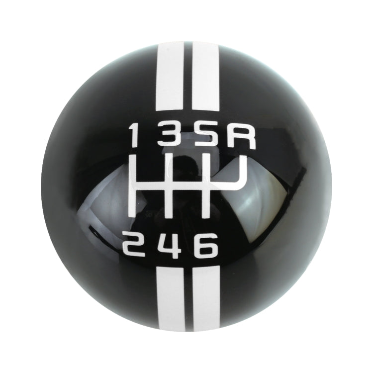 Universal Vehicle Ball Shape Modified Resin Shifter Manual 6-Speed Right-R Gear Shift Knob(Black White) - Shift Knob by PMC TechLife | Online Shopping South Africa | PMC TechLife | Buy Now Pay Later Mobicred