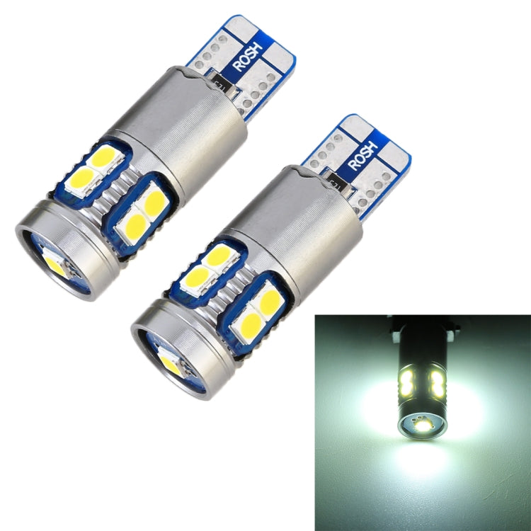 2 PCS T10 / W5W / 168 / 194 DC12V 2.2W 6000K 180LM 9LEDs SMD-3030 Car Clearance Light, with Decoder - free shipping - PMC TechLife - Order now!
