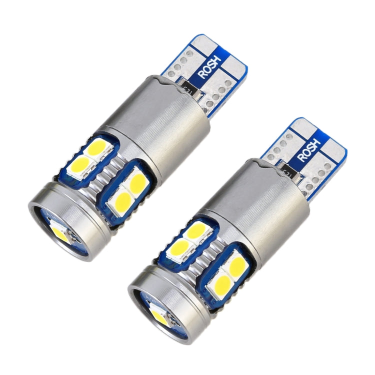 2 PCS T10 / W5W / 168 / 194 DC12V 2.2W 6000K 180LM 9LEDs SMD-3030 Car Clearance Light, with Decoder - free shipping - PMC TechLife - Order now!