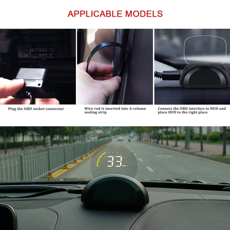C700 2.6 inch Universal Car OBD2 HUD Vehicle-mounted Head Up Display - Head Up Display System by PMC TechLife | Online Shopping South Africa | PMC TechLife | Buy Now Pay Later Mobicred