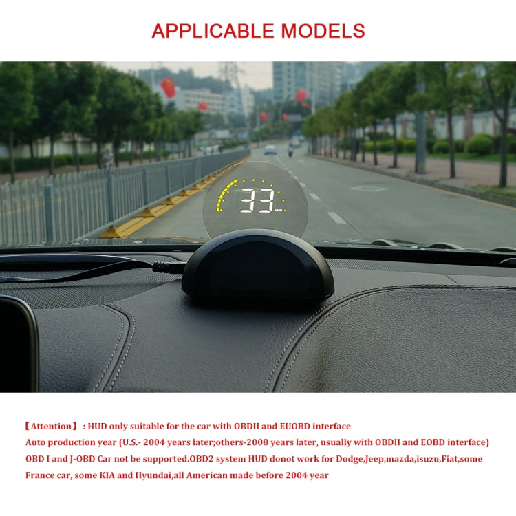 C700 2.6 inch Universal Car OBD2 HUD Vehicle-mounted Head Up Display - Head Up Display System by PMC TechLife | Online Shopping South Africa | PMC TechLife | Buy Now Pay Later Mobicred