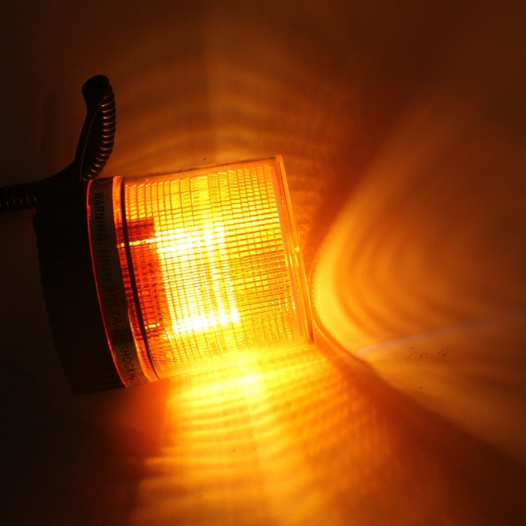 Brilliant Strong Xenon Strong Magnetic Doom Installation Flash Strobe Warning Light, DC 12V, Wire Length: 60cm(Yellow Light) - Warning Lights by PMC TechLife | Online Shopping South Africa | PMC TechLife | Buy Now Pay Later Mobicred