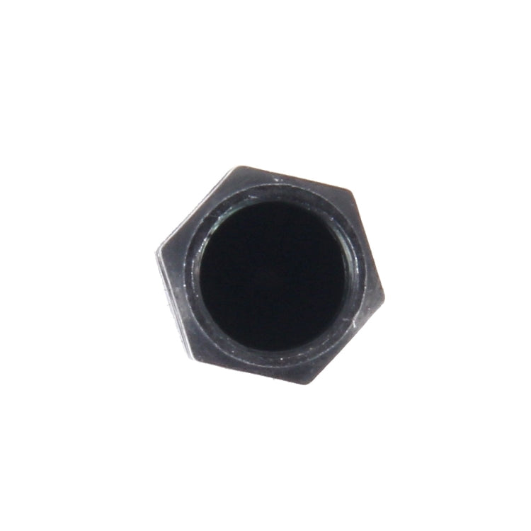 4PCS SA Metal Plated Hexagon Shape Universal Tire Valve Stem Cap(Black) - Tire Valve Caps by PMC TechLife | Online Shopping South Africa | PMC TechLife | Buy Now Pay Later Mobicred