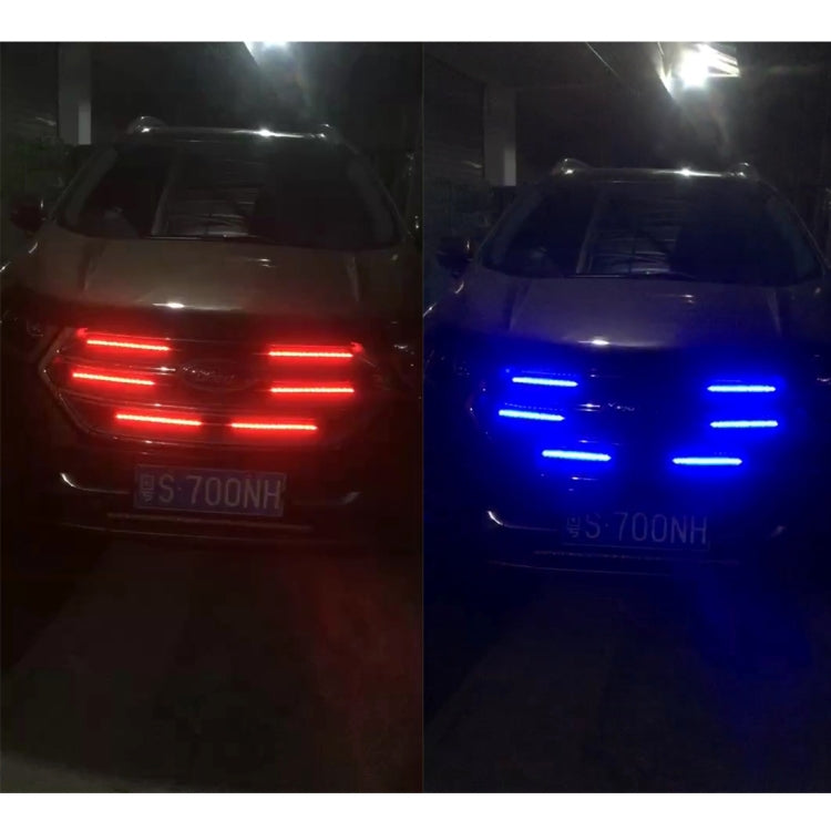 Flashing Lights 15W LED Car in The Network Lights One Drag Four Emblem Eyes Daytime Running Lights LED Universal Car Warning Strobe Flash light Car in The Network Decorative Knight Lights, Cable Length: 75cm - Running Lights by PMC Jewellery | Online Shopping South Africa | PMC Jewellery | Buy Now Pay Later Mobicred