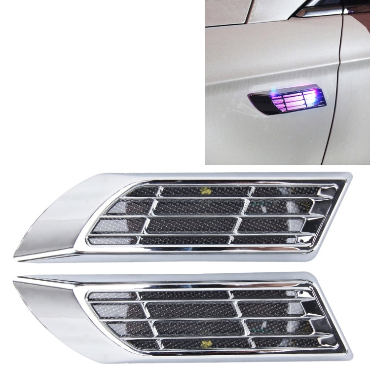 2 PCS Car Body Side Solar Decorative Colorful Strobe Warning Outlet Light - Warning Lights by PMC TechLife | Online Shopping South Africa | PMC TechLife | Buy Now Pay Later Mobicred