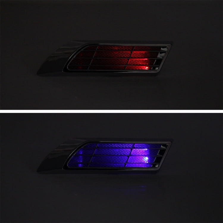 2 PCS Car Body Side Solar Decorative Colorful Strobe Warning Outlet Light - Warning Lights by PMC TechLife | Online Shopping South Africa | PMC TechLife | Buy Now Pay Later Mobicred