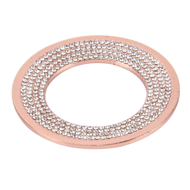 Car Aluminum Steering Wheel Decoration Ring with Diamonds For Volkswagen(Pink) - Decoration Rings by PMC Jewellery | Online Shopping South Africa | PMC Jewellery | Buy Now Pay Later Mobicred