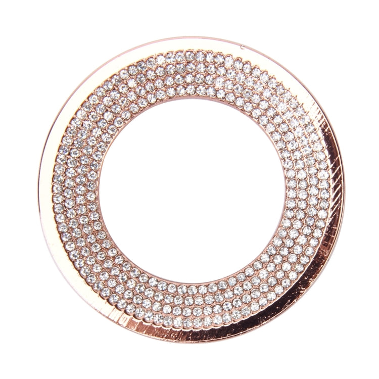 Car Aluminum Steering Wheel Decoration Ring with Diamonds For Volkswagen(Pink) - Decoration Rings by PMC Jewellery | Online Shopping South Africa | PMC Jewellery | Buy Now Pay Later Mobicred