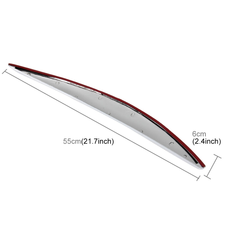 4 PCS Universal Car Auto Plastic Body Bumper Guard Protector Strip Sticker(Silver) - Anti Collision Sticker by PMC TechLife | Online Shopping South Africa | PMC TechLife | Buy Now Pay Later Mobicred