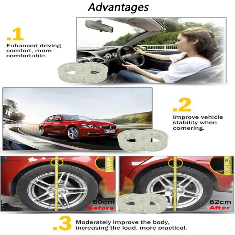 2 PCS Car Auto B Type Shock Absorber Spring Bumper Power Cushion Buffer, Spring Spacing: 34mm, Colloid Height: 62mm - Power Cushion by PMC TechLife | Online Shopping South Africa | PMC TechLife | Buy Now Pay Later Mobicred