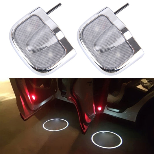 2 PCS LED Car Door Welcome Logo Car Brand Shadow Light Laser Projector Lamp for NISSAN(Silver) - Door Lights by PMC Jewellery | Online Shopping South Africa | PMC Jewellery | Buy Now Pay Later Mobicred