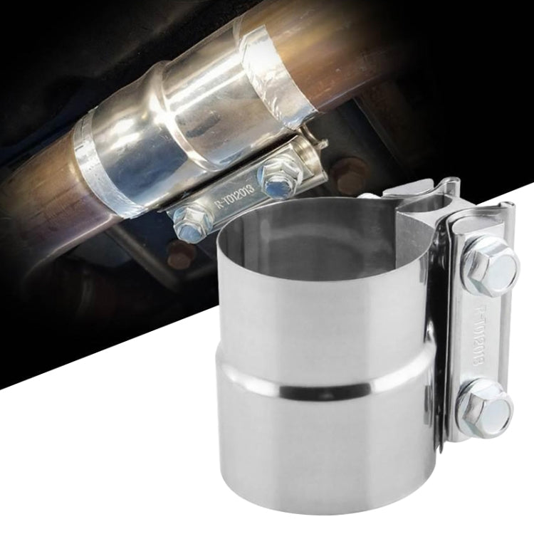 3 inch Car Turbo Exhaust Downpipe Stainless Steel Lap Joint Band Clamp - Booster Cable & Clip by PMC TechLife | Online Shopping South Africa | PMC TechLife | Buy Now Pay Later Mobicred