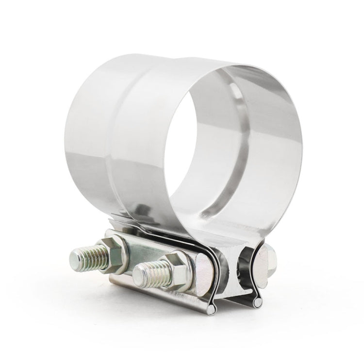 3 inch Car Turbo Exhaust Downpipe Stainless Steel Lap Joint Band Clamp - Booster Cable & Clip by PMC TechLife | Online Shopping South Africa | PMC TechLife | Buy Now Pay Later Mobicred