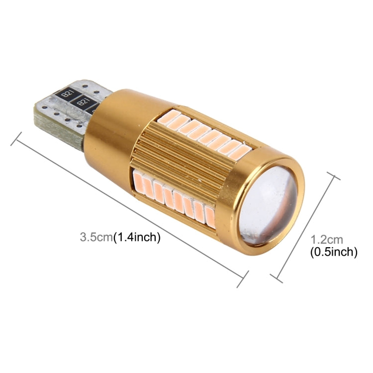 2 PCS T10 2W Constant Current Car Clearance Light with 38 SMD-3014 Lamps, DC 12-16V(Pink Light) - free shipping - PMC TechLife - Order now!