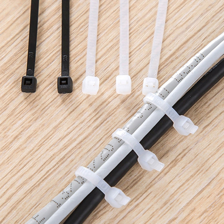 500 PCS 5mm*250mm Nylon Cable Ties(White) - Booster Cable & Clip by PMC TechLife | Online Shopping South Africa | PMC TechLife | Buy Now Pay Later Mobicred