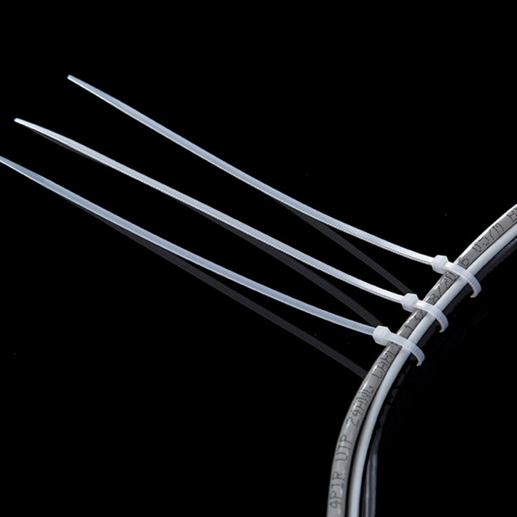 500 PCS 5mm*250mm Nylon Cable Ties(White) - Booster Cable & Clip by PMC TechLife | Online Shopping South Africa | PMC TechLife | Buy Now Pay Later Mobicred