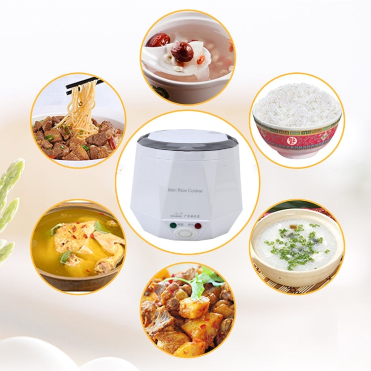 OUSHIBA Car Auto C3 Mini Multi-function Rice Cooker 12V 1.3L Volume for Rice Soup Noodles Vegetable Dessert(White) - Rice Cookers by PMC Jewellery | Online Shopping South Africa | PMC Jewellery | Buy Now Pay Later Mobicred