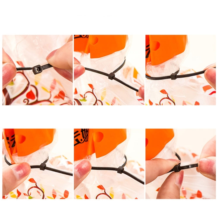 250 PCS 8mm*300mm Nylon Cable Ties(Black) - free shipping - PMC TechLife - Order now!