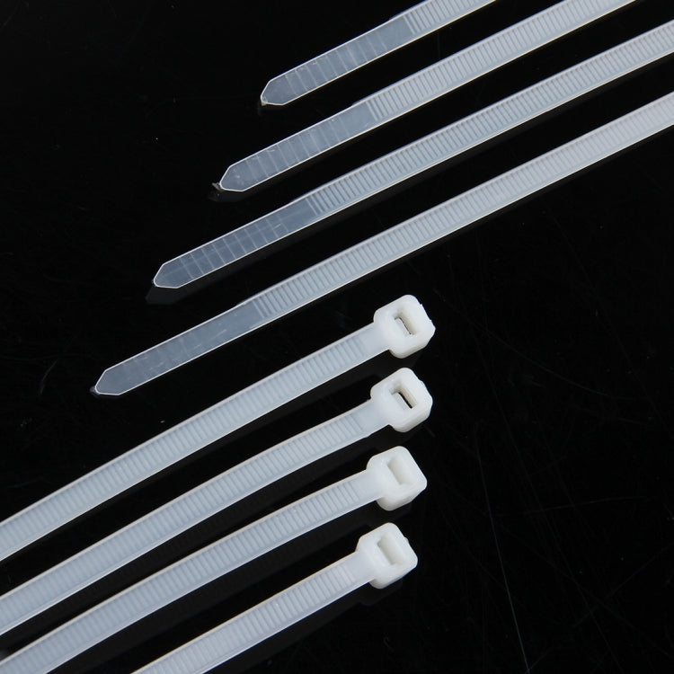 250pcs /Pack 5mm*300mm Nylon Cable Ties(White) - Booster Cable & Clip by PMC TechLife | Online Shopping South Africa | PMC TechLife | Buy Now Pay Later Mobicred