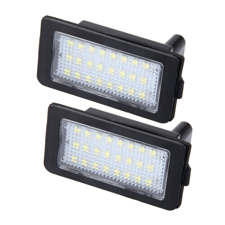 2 PCS Canbus License Plate Light with 24 SMD-3528 Lamps for BMW E38(White Light) - License Plate Lights by PMC TechLife | Online Shopping South Africa | PMC TechLife | Buy Now Pay Later Mobicred