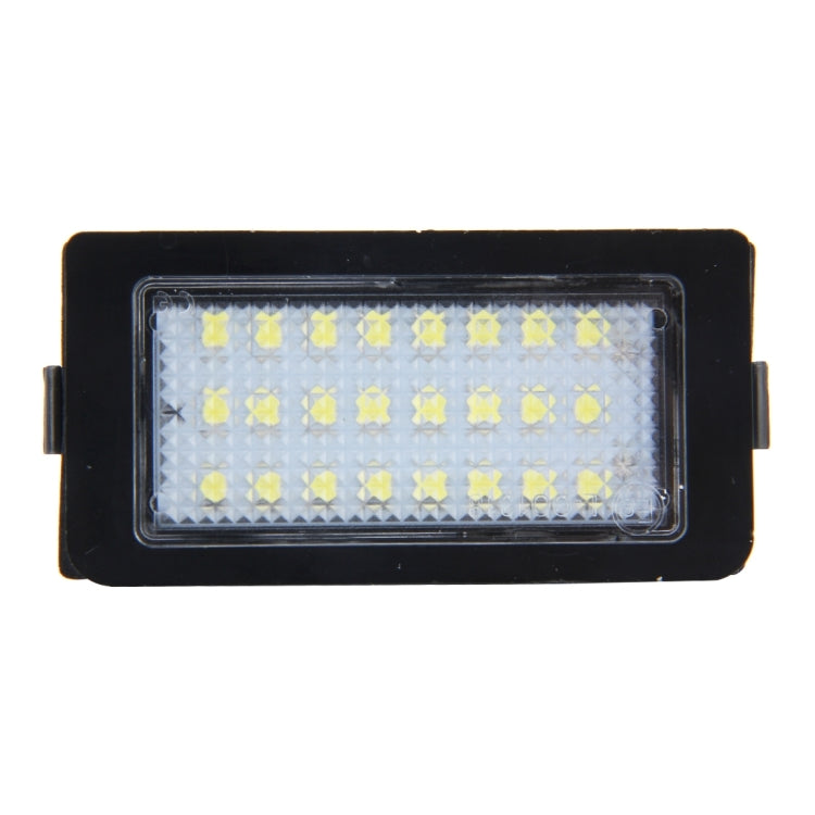 2 PCS Canbus License Plate Light with 24 SMD-3528 Lamps for BMW E38(White Light) - License Plate Lights by PMC TechLife | Online Shopping South Africa | PMC TechLife | Buy Now Pay Later Mobicred