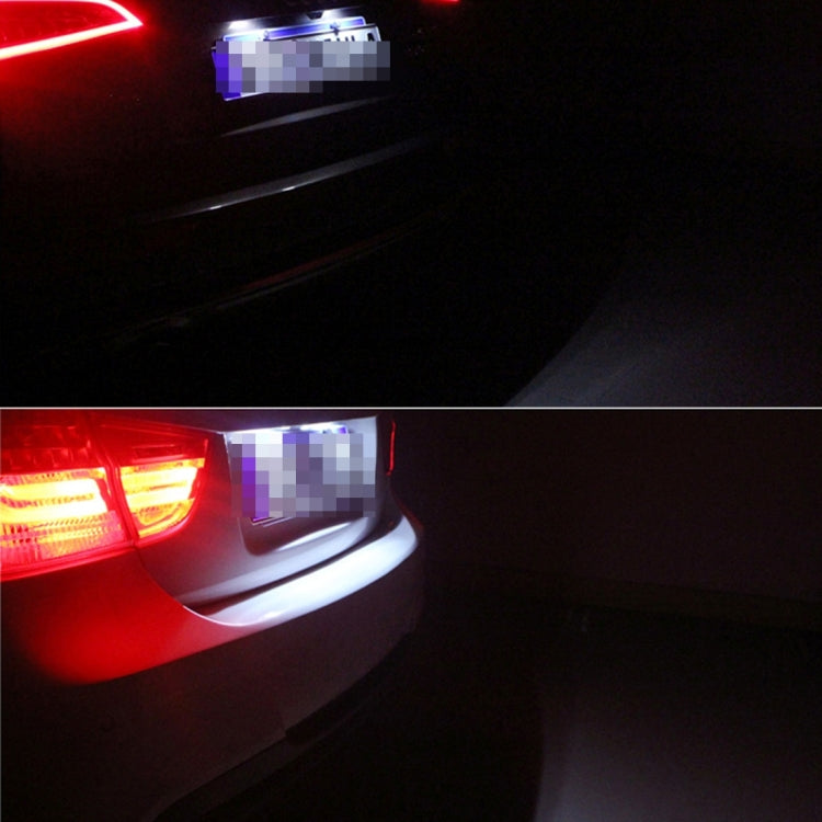 2 PCS Canbus License Plate Light with 24 SMD-3528 Lamps for BMW E38(White Light) - License Plate Lights by PMC TechLife | Online Shopping South Africa | PMC TechLife | Buy Now Pay Later Mobicred