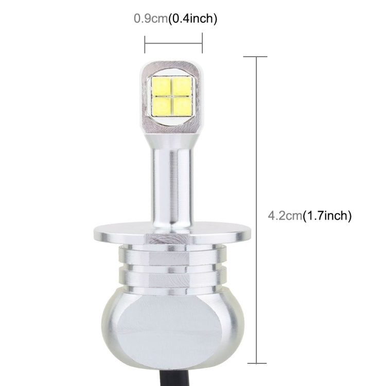 2 PCS  H3 40W 800 LM 6000K 8 LEDs Car Fog Lights, DC 12V(White Light) - Fog / Driving Lights by PMC TechLife | Online Shopping South Africa | PMC TechLife | Buy Now Pay Later Mobicred