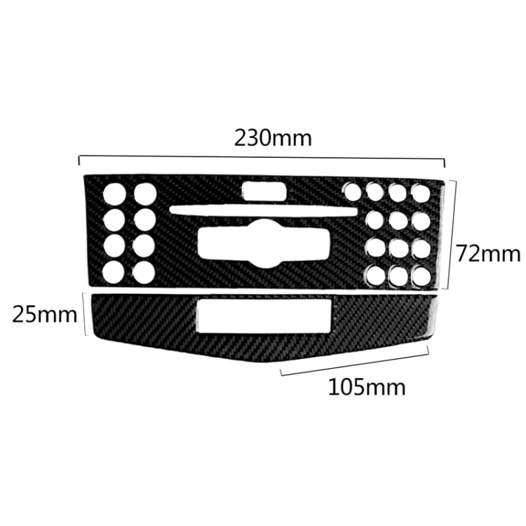 Car Carbon Fiber Center Console Panel Decorative Sticker for Mercedes-Benz W204 C Class 2007-2010 - free shipping - PMC TechLife - Order now!