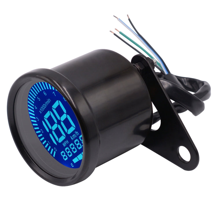 CS-636B1 Motorcycle Multi-functional Modification Instrumentation Motorcycle Odometer Speedometer Tachometer Oil Gauge (Black) - Electrical Instruments by PMC TechLife | Online Shopping South Africa | PMC TechLife | Buy Now Pay Later Mobicred