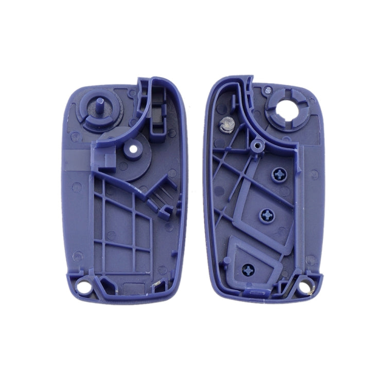 For FIAT Car Keys Replacement 3 Buttons Car Key Case with Side Battery Holder (Blue) - Car Key Cases by PMC TechLife | Online Shopping South Africa | PMC TechLife