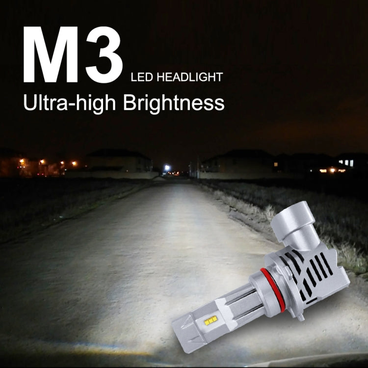 2 PCS M3 9005 / HB3 / H10 DC9-32V / 17W / 6500K / 2000LM IP68 Car LED Headlight Lamps(Cool White) - LED Headlamps by PMC TechLife | Online Shopping South Africa | PMC TechLife | Buy Now Pay Later Mobicred