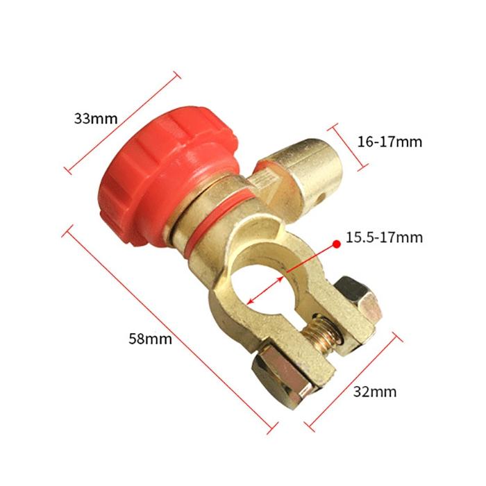 Car Battery Selector Isolator Disconnect Rotary Switch Cut (Black) - Car Switches by PMC TechLife | Online Shopping South Africa | PMC TechLife | Buy Now Pay Later Mobicred