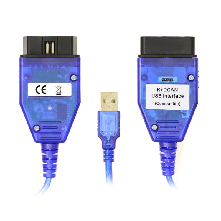 INPA K+CAN with Switch USB Interface Cable for BMW (Blue) - Cables & Connectors by PMC Jewellery | Online Shopping South Africa | PMC Jewellery