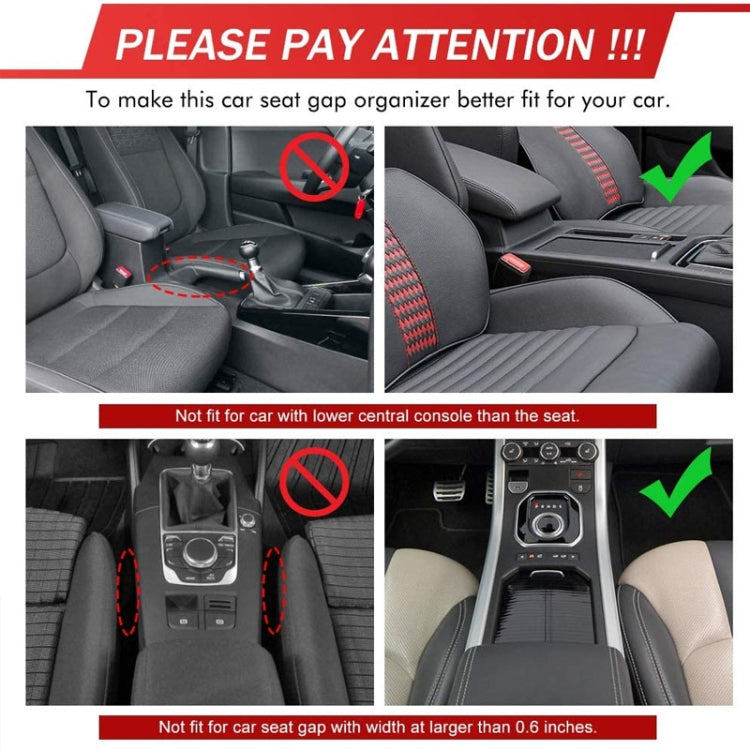 Car Multi-functional Driver Seat Console PU Leather Box Cigarette Lighter Charging Pocket Cup Holder Seat Gap Side Storage Box(Black) - Stowing Tidying by PMC Jewellery | Online Shopping South Africa | PMC Jewellery | Buy Now Pay Later Mobicred