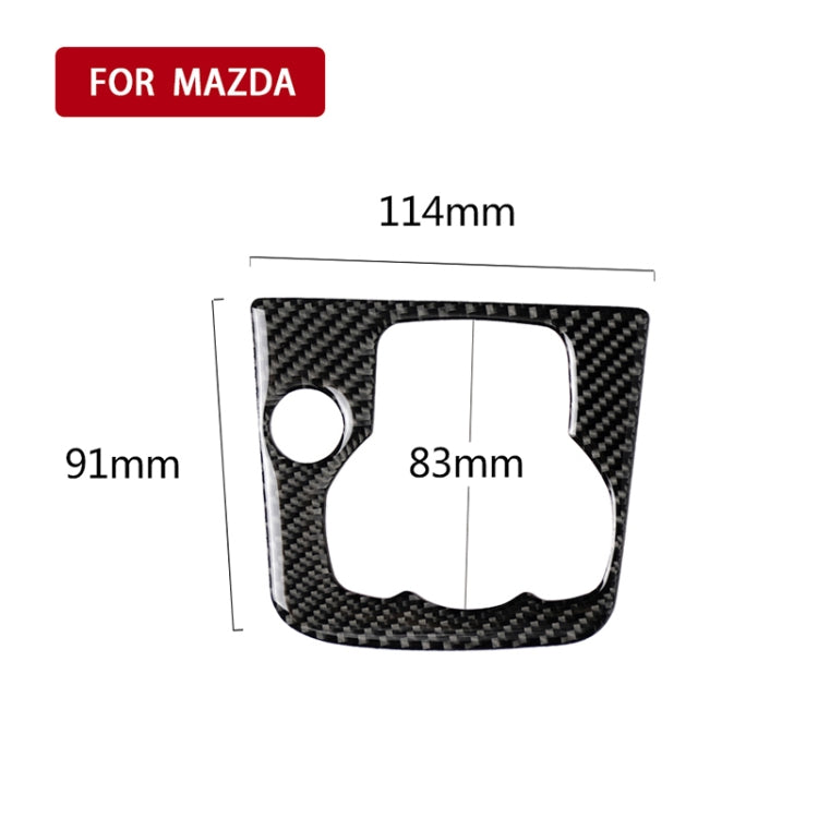Car Carbon Fiber Right Drive Multimedia Frame A Decorative Sticker for Mazda Axela 2013-2016 - Car Interior Mouldings by PMC TechLife | Online Shopping South Africa | PMC TechLife | Buy Now Pay Later Mobicred