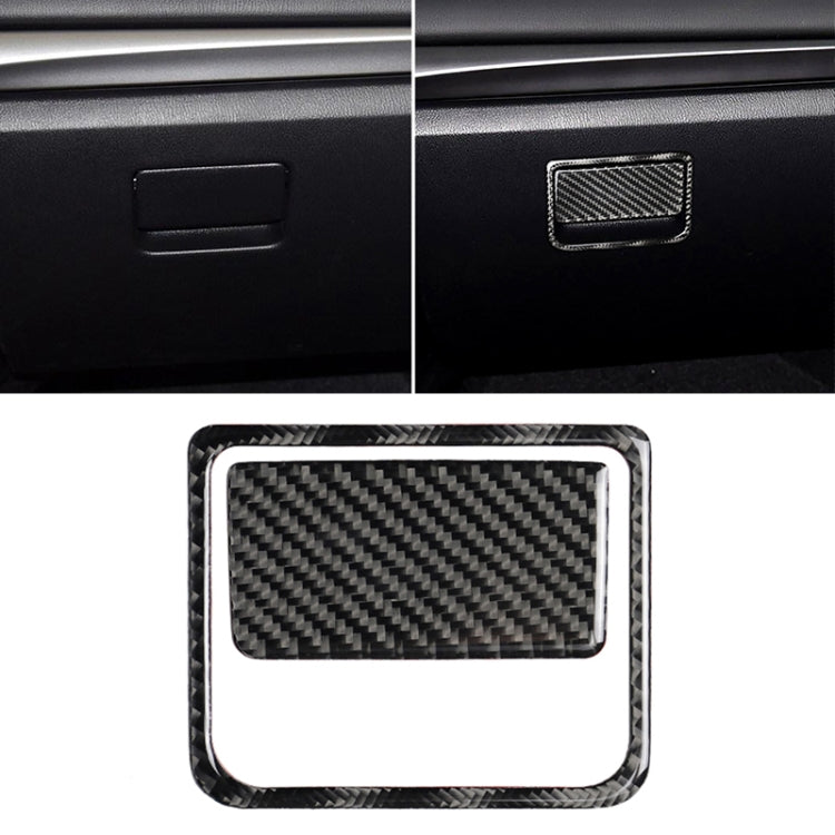Car Carbon Fiber Front Passenger Seat Storage Box Decorative Sticker for Mazda Axela 2017-2018 - Car Interior Mouldings by PMC TechLife | Online Shopping South Africa | PMC TechLife | Buy Now Pay Later Mobicred