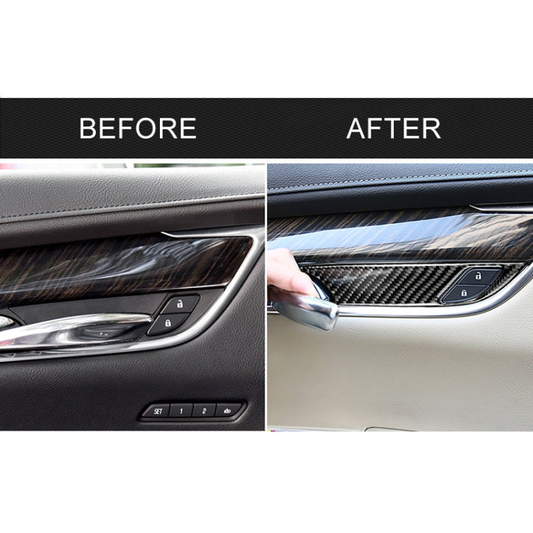 Car Carbon Fiber Door Inner Handle Wrist Panel Decorative Sticker for Cadillac XT5 2016-2017 - Car Interior Mouldings by PMC TechLife | Online Shopping South Africa | PMC TechLife | Buy Now Pay Later Mobicred