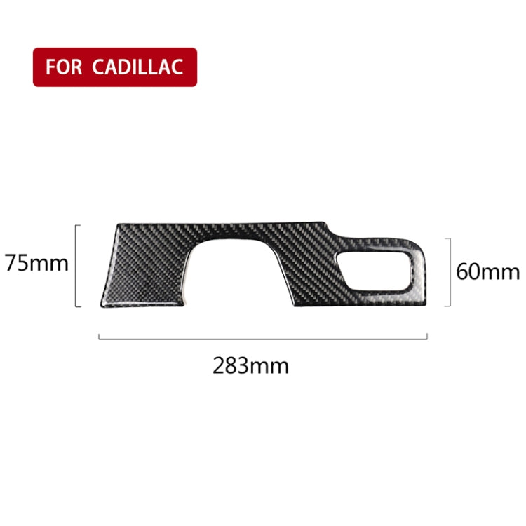 Car Carbon Fiber Gear Position Panel Decorative Sticker for Cadillac XT5 2016-2017, Left Drive - Car Interior Mouldings by PMC TechLife | Online Shopping South Africa | PMC TechLife | Buy Now Pay Later Mobicred