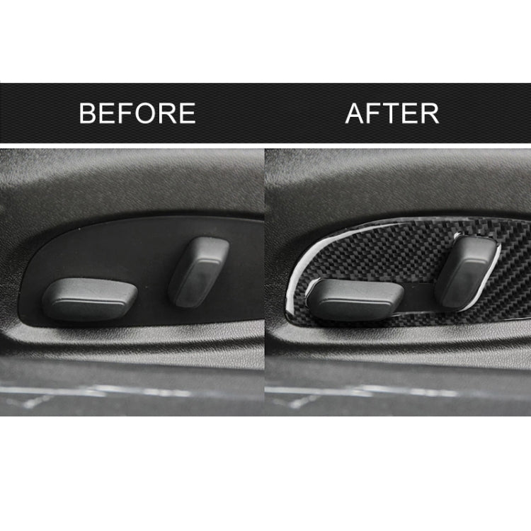 2 PCS Car Carbon Fiber Seat Adjustment Panel Decorative Sticker for Chevrolet Camaro 2017-2019 - Car Interior Mouldings by PMC Jewellery | Online Shopping South Africa | PMC Jewellery | Buy Now Pay Later Mobicred