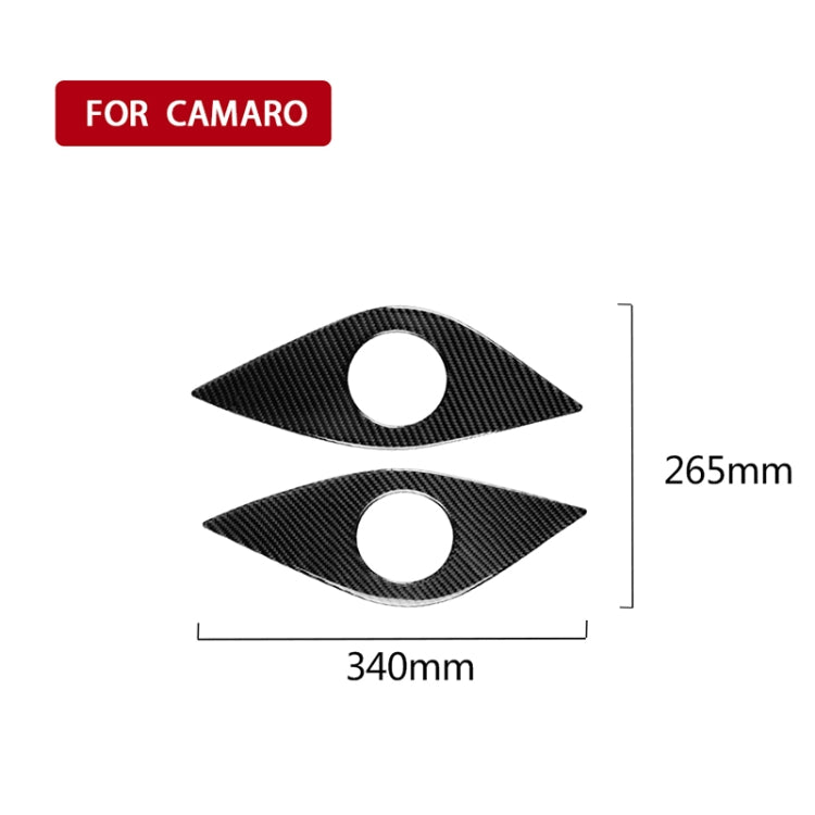 2 PCS Car Carbon Fiber Rear Horn Decorative Sticker for Chevrolet Camaro 2017-2019 - Car Interior Mouldings by PMC TechLife | Online Shopping South Africa | PMC TechLife | Buy Now Pay Later Mobicred