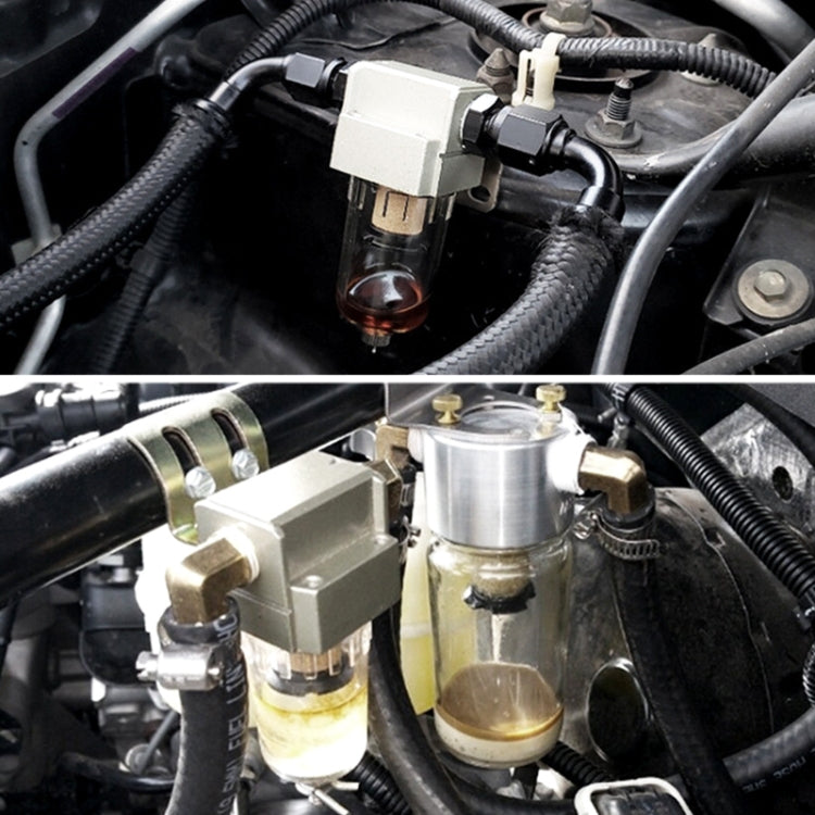 Engine Oil Catch Can Oil Filter Tank Breather Tank Single Cup with Drain Valve for Honda Civic - Engine Fittings by PMC Jewellery | Online Shopping South Africa | PMC Jewellery | Buy Now Pay Later Mobicred