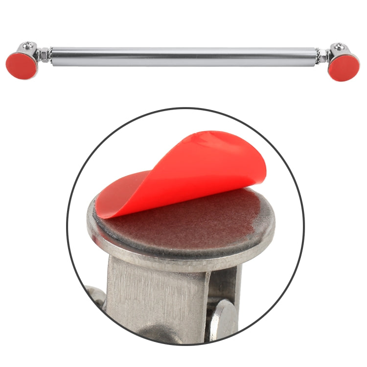 2 PCS Car Modification Adhesive Surrounded Rod Lever Front and Rear Bars Fixed Front Lip Back Shovel, Length: 20cm(Silver) - Trunk & Bumper Accessories by PMC TechLife | Online Shopping South Africa | PMC TechLife | Buy Now Pay Later Mobicred