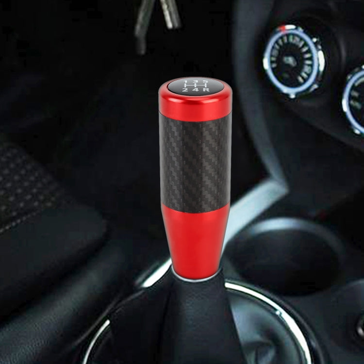 Universal Car Carbon Fiber Pattern Gear Head Gear Shift Knob (Red) - Shift Knob by PMC TechLife | Online Shopping South Africa | PMC TechLife | Buy Now Pay Later Mobicred