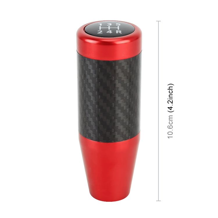 Universal Car Carbon Fiber Pattern Gear Head Gear Shift Knob (Red) - Shift Knob by PMC TechLife | Online Shopping South Africa | PMC TechLife | Buy Now Pay Later Mobicred